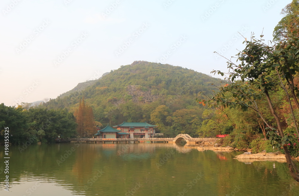 Fototapeta premium West Lake scenic area landscape Guilin China
