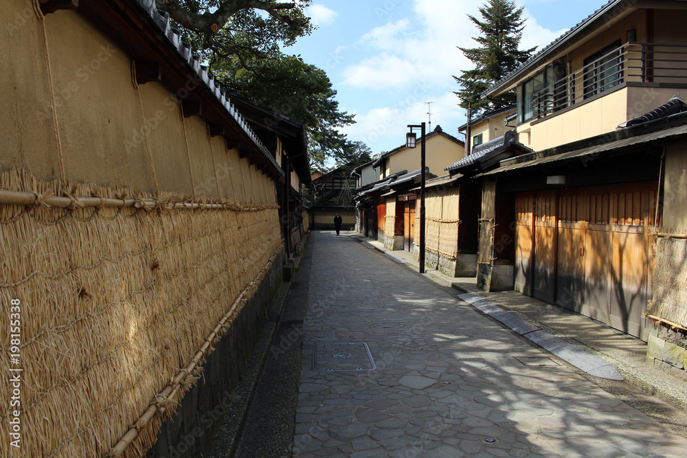 The Nagamachi area, known as samurai district of Kanazawa