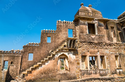 Ruins of Gora Badal Palace at Chittorgarh Fort - Rajasthan, India photo