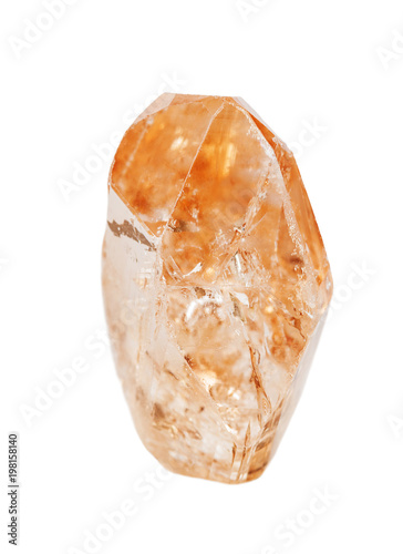 Wine topaz on a white backg...