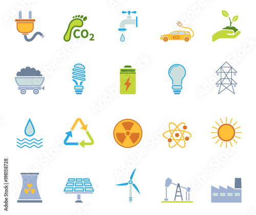 Energie Iconset - Farbe