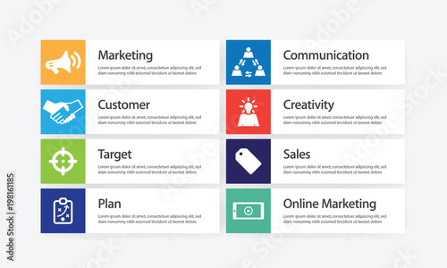 Advertising Infographic Icon Set