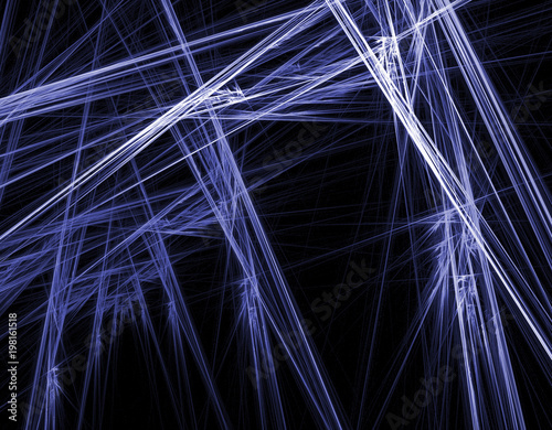 fractal coloured crossed lines