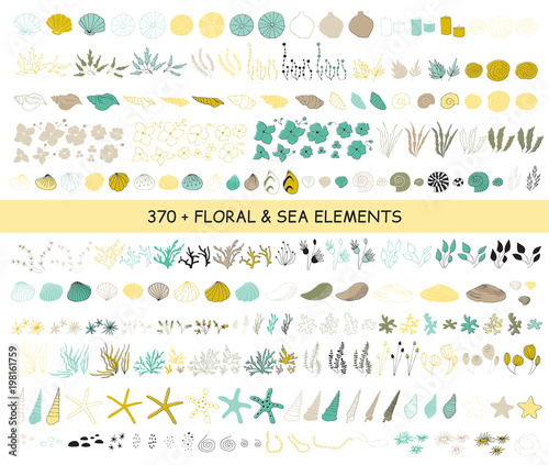 Set of sea elements