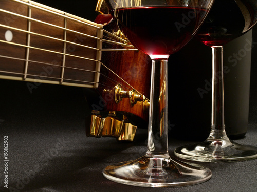 Fotografie Beautiful music of wine