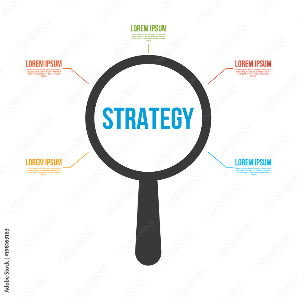 Strategy Word Magnifying Glass Strategy Word Magnifying Glass
