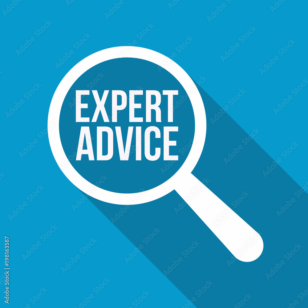 Expert Advice Word Magnifying Glass Expert Advice Word Magnifying Glass
