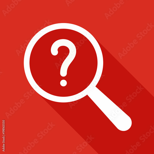 Question Icon Magnifying Glass