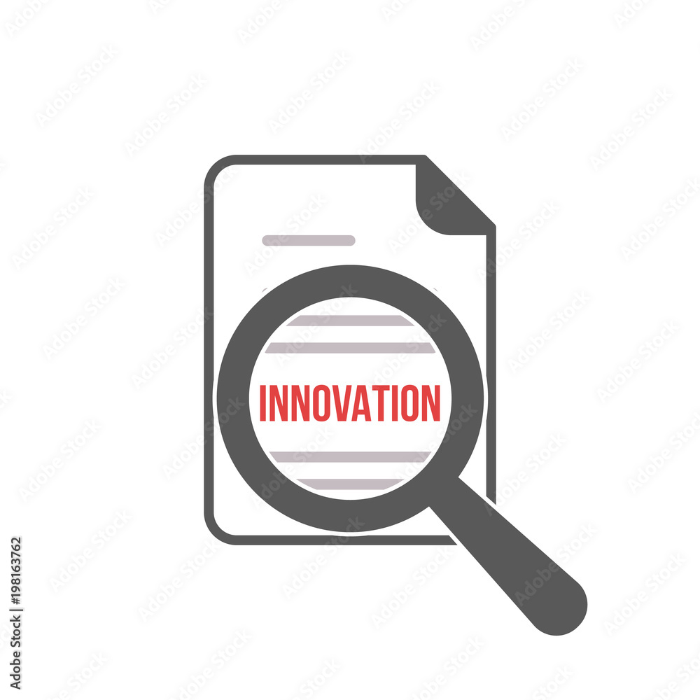 Innovation Word Magnifying Glass Innovation Word Magnifying Glass