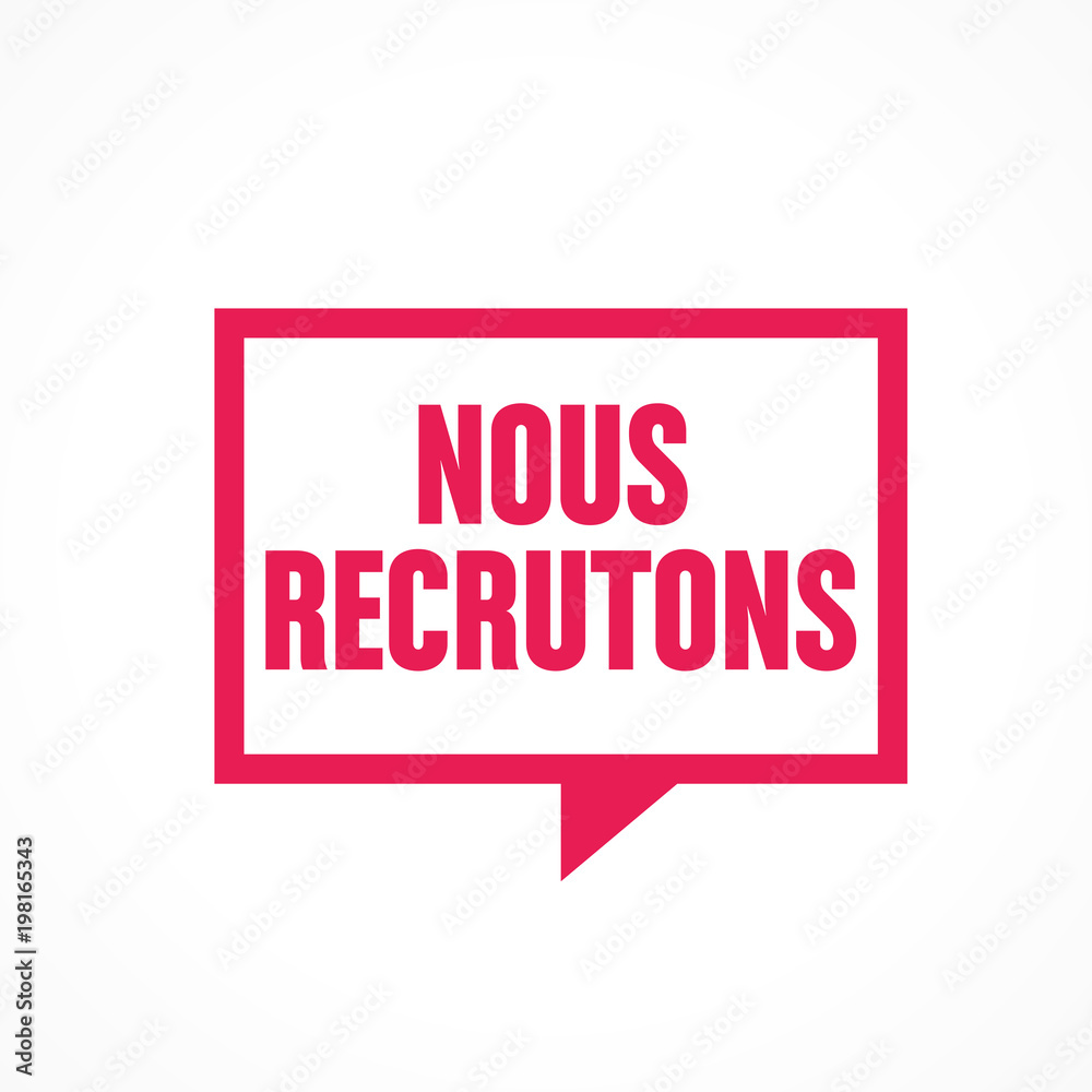 nous recrutons nous recrutons