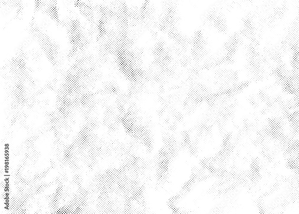 Subtle halftone vector texture overlay. Monochrome abstract splattered background.