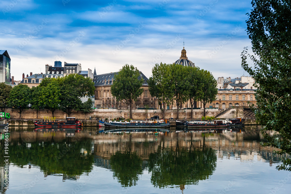 The river Seine in Paris. Right in the heart of Paris.