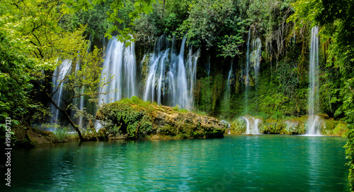 Fototapeta Naklejka Na Ścianę i Meble -   waterfall forest water nature naturel sightseeing recreation