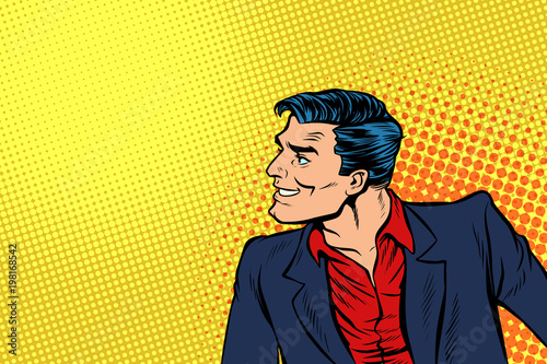 man in red shirt and suit