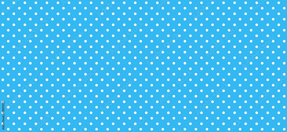 Blauer Hintergrund mit weißen nahtlosen Punkten