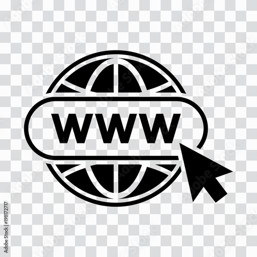 Website icon on transparent background. Vector illustration
