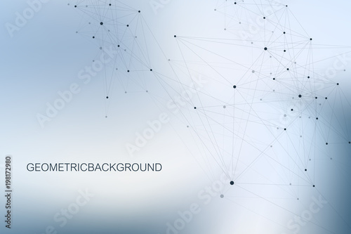 Big data visualization. Graphic abstract background communication. Perspective backdrop visualization. Analytical network visualization. Vector illustration.