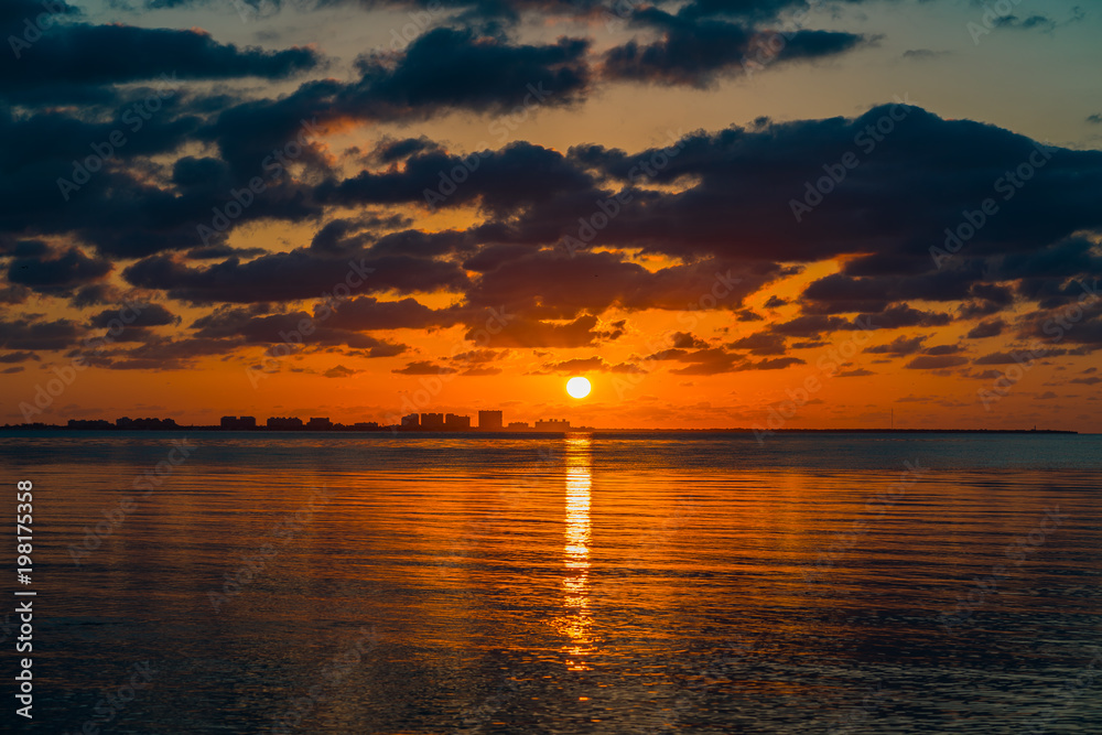 Naklejka premium Miami Sunrise