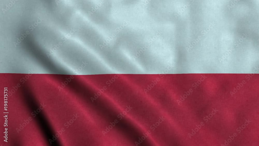 4K Seamless Loopable Flag of Poland 4K Seamless Loopable Flag of Poland