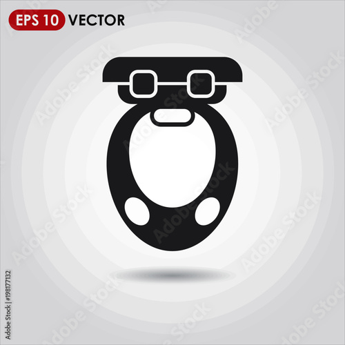 sky train single vector icon on light background