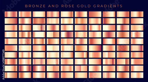 huge collection of rose gold or copper gradients