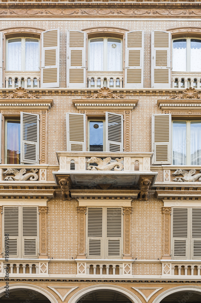 Obraz premium Italian balcony in Cuneo