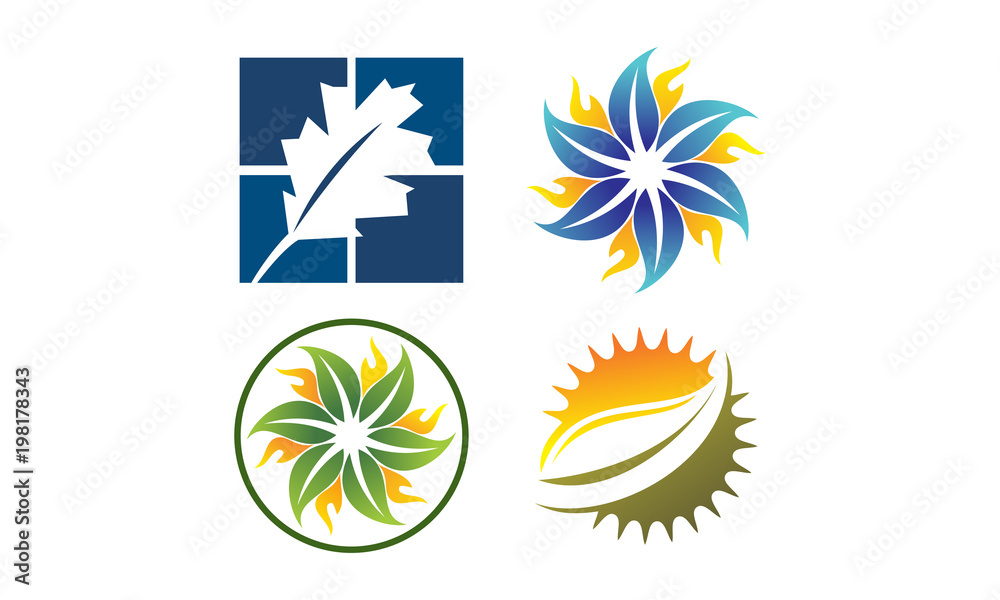 Leaf Template Vector Set Leaf Template Vector Set