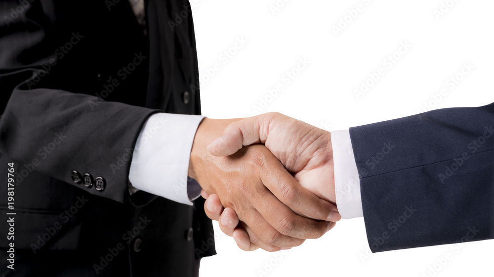 Businessman shaking hands.Business,meeting,negotiating,good deal,success,agreement concept.With clipping path.