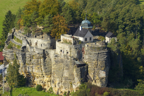  Rock castle and hermitage Sloup on the cliff, Sloup v Cechach, Czech Republic 