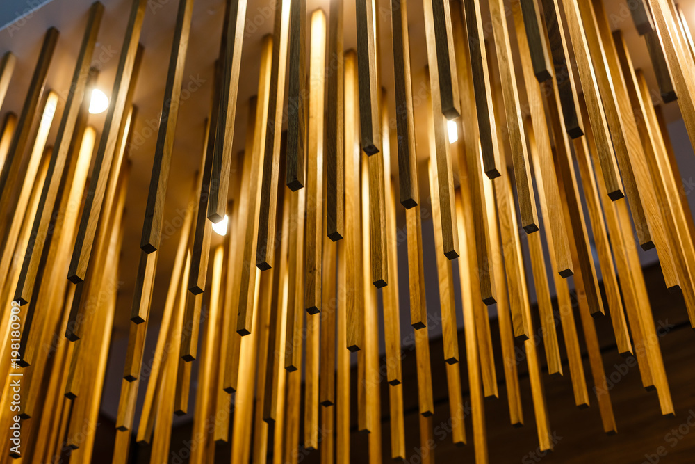 texture of wooden sticks hang from the ceiling at outdoor constructions texture of wooden sticks hang from the ceiling at outdoor constructions