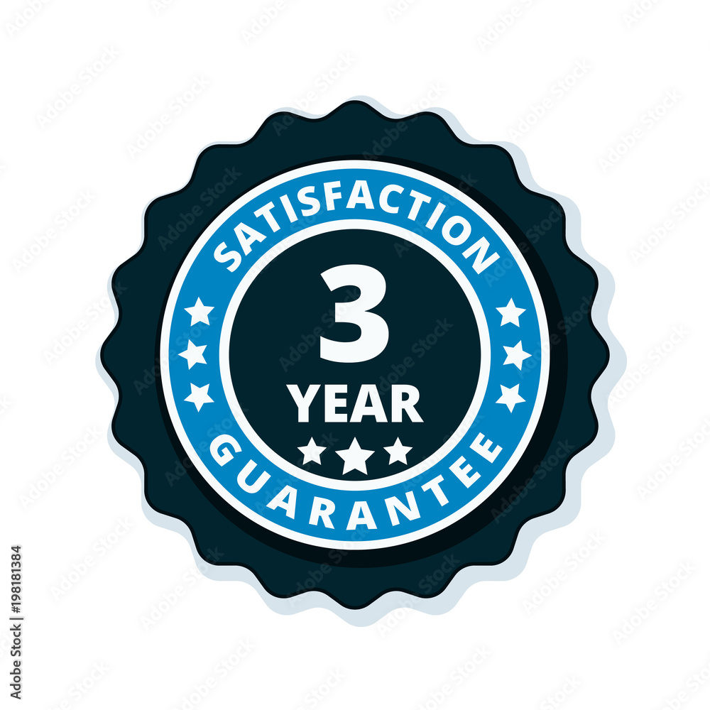 3 Year Satisfaction Guarantee illustration