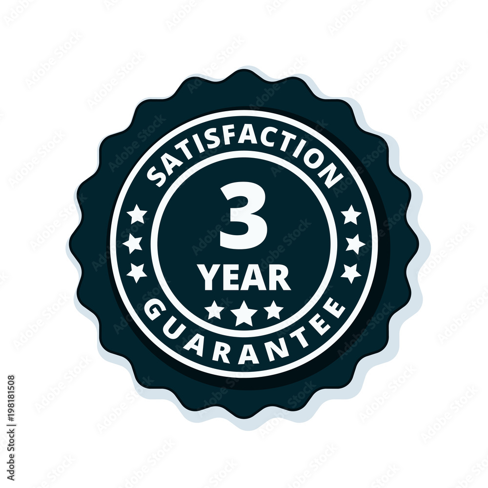 3 Year Satisfaction Guarantee illustration 3 Year Satisfaction Guarantee illustration