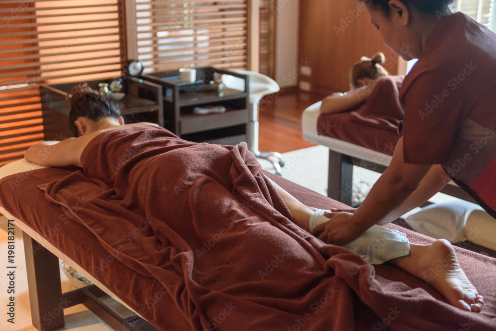 Obraz premium massage treatment,healthcare lifestyle
