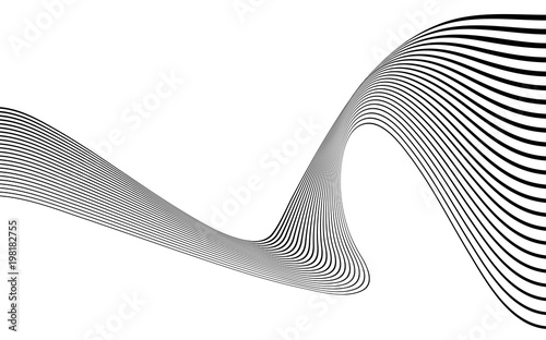 abstract op art wave
