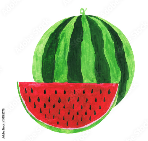 painted watermelon