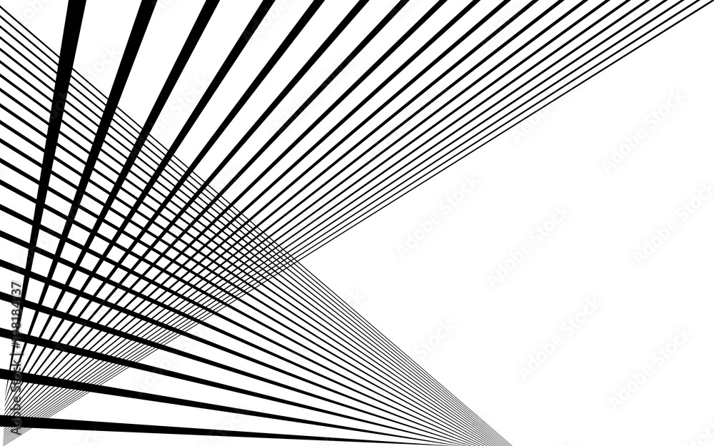 black straight lines abstract background - obrazy, fototapety, plakaty 