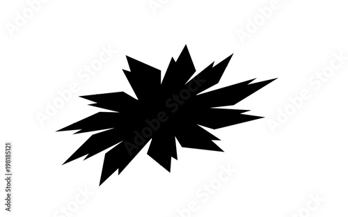 explosion effect vector black sparkles template