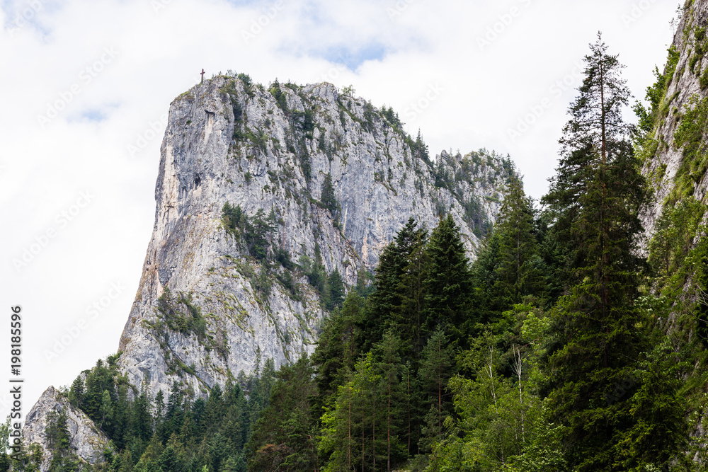 The mountains peak of the Altar of Bicaz Canyon The mountains peak of the Altar of Bicaz Canyon