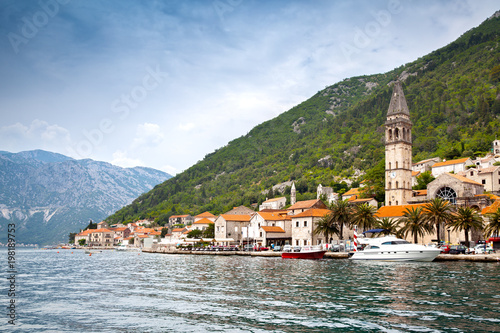 Perast town in Montenegro