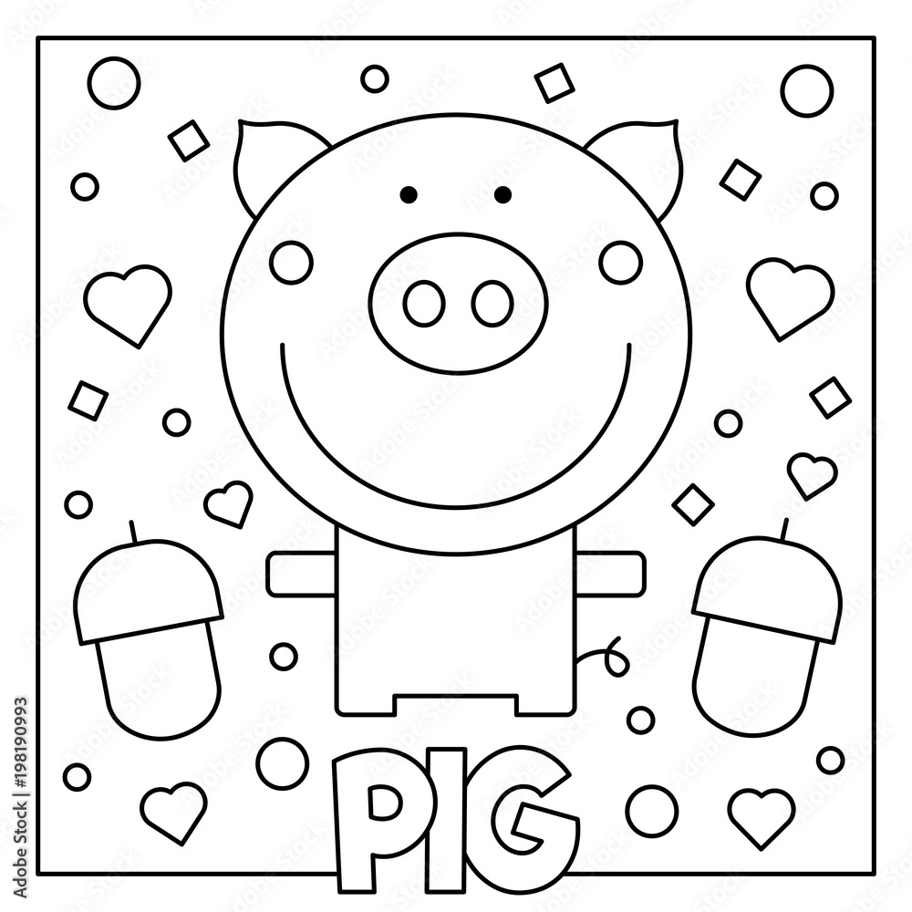 Fototapeta premium Coloring page. Vector illustration.