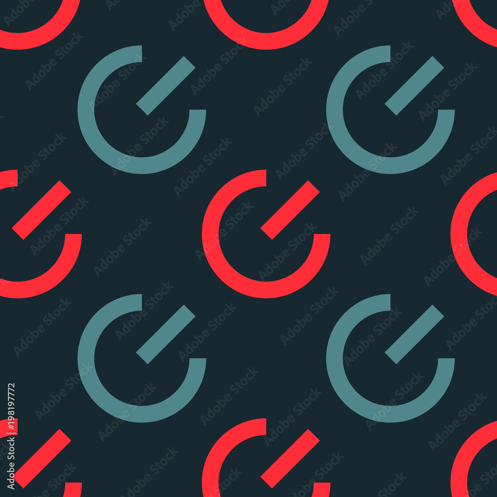 System power on seamless pattern. Strict line geometric pattern for your design. System power on seamless pattern. Strict line geometric pattern for your design.