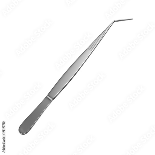 3d rendered surgical forceps.