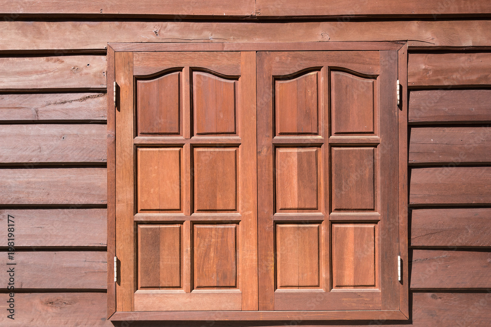 Vintage Wood Window Texture Style On Wood Wall House Stock Photo Vintage Wood Window Texture Style On Wood Wall House Stock Photo