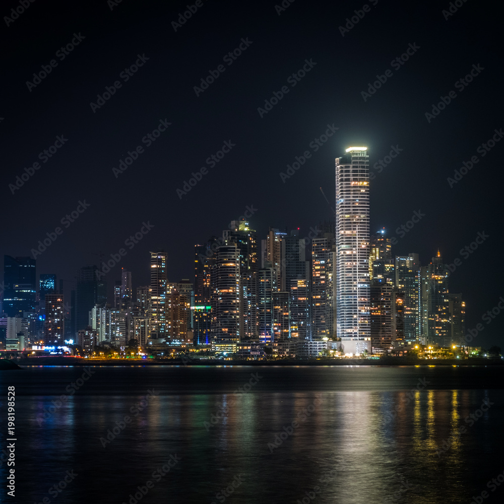 city skyline at night - modern skyscraper cityscape at night city skyline at night - modern skyscraper cityscape at night