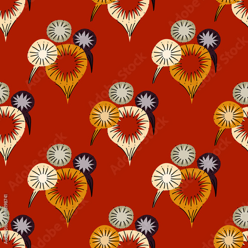 Carnival firework seamless pattern. Original design for print or digital media.