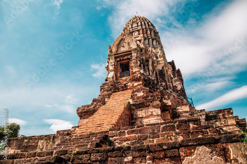 Wat Ratchaburana, ancient ruins in Ayutthaya, Thailand