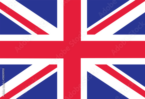 British Flag as Background. Flag of Great Britain. Vector EPS illustration