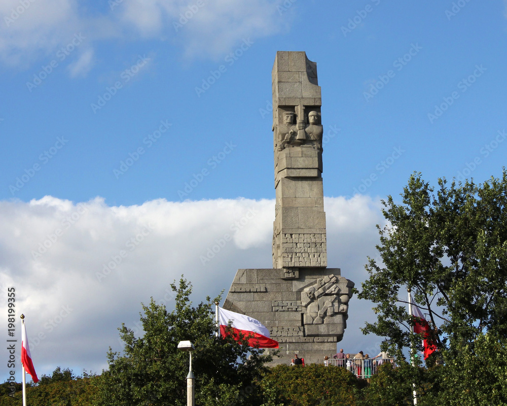 Obraz premium Westerplatte Monument in Gdańsk, Poland