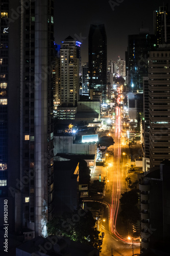 traffic at night - city at night