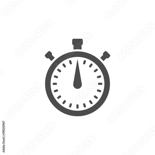 Stopwatch flat vector icon